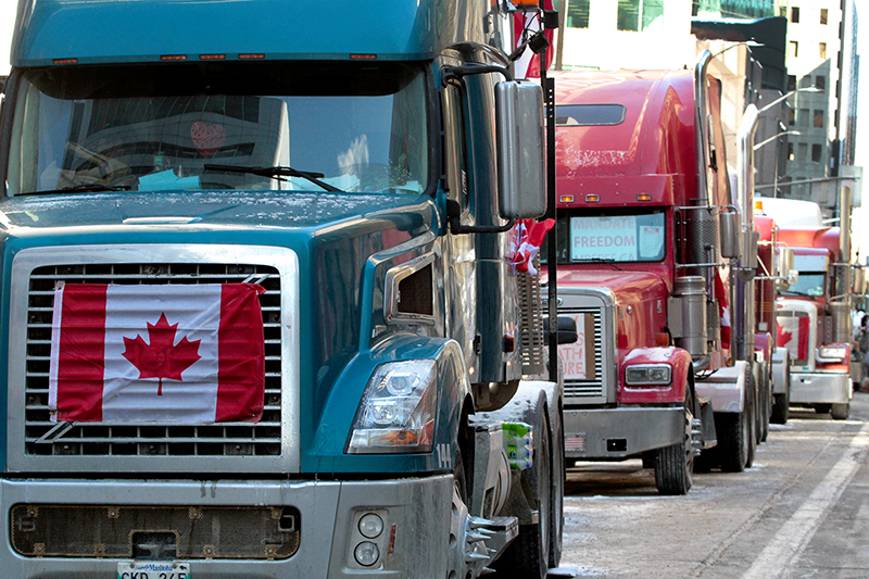 Freedom Convoy : Truckers Protest : Ottawa, Canada : Richard Moore : Photographer : Photojournalist